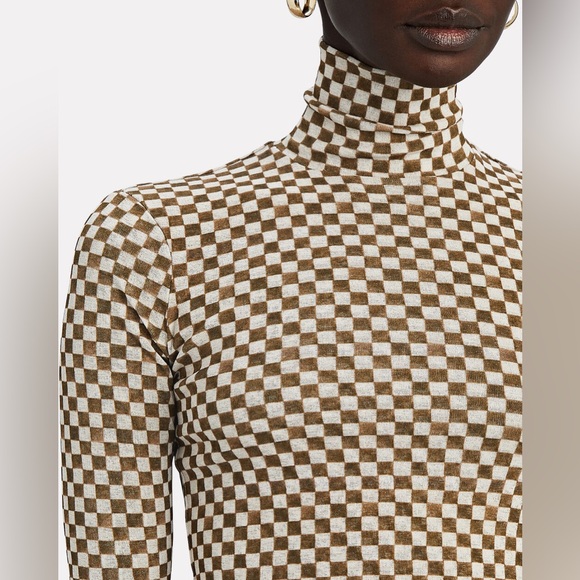 Nanushka Harri Checkered Turtleneck - Picture 5 of 6